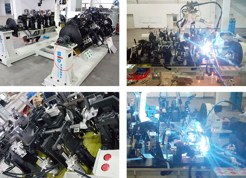 汽車零部件機(jī)器人雙工位焊接工作站案例！